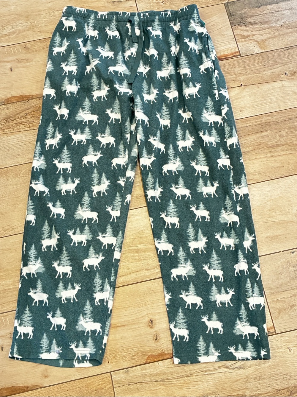 Tory Burch Green and White Moose Print men’s / women  Pajama Pants